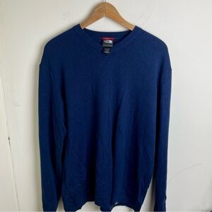 The North Face Navy V-Neck Sweater Size XL